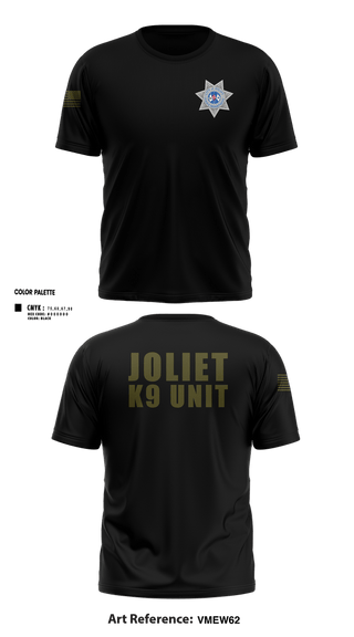 Short Sleeve Performance Shirt, Joliet Police K-9 Unit, Police, Teamtime, Team time, sublimation, custom sports apparel, team uniforms, spirit wear, spiritwear, sports uniforms, custom shirts, team store, custom team store, fundraiser sports, apparel fundraiser