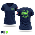 East Side Fire Department (Belleville) Women's Short Sleeve V-neck Shirt - 1