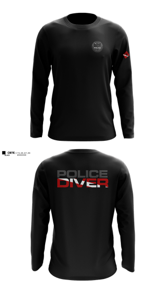 Long Sleeve Performance Shirt, Hamilton County Police Association Dive Team, Police, Teamtime, Team time, sublimation, custom sports apparel, team uniforms, spirit wear, spiritwear, sports uniforms, custom shirts, team store, custom team store, fundraiser sports, apparel fundraiser