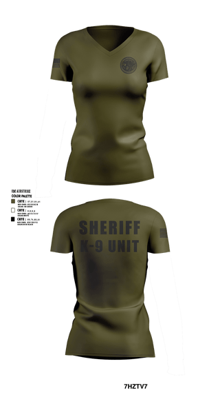 Womens Short Sleeve Vneck Shirt, Waller County Sheriff’s Office, Police, Teamtime, Team time, sublimation, custom sports apparel, team uniforms, spirit wear, spiritwear, sports uniforms, custom shirts, team store, custom team store, fundraiser sports, apparel fundraiser
