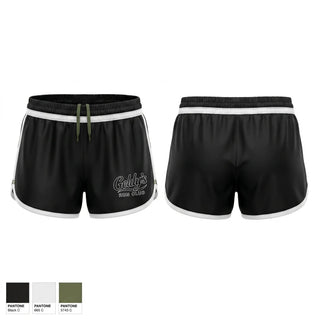 Womens Shorts, Geldy’s Run Club, Cross Country, Teamtime, Team time, sublimation, custom sports apparel, team uniforms, spirit wear, spiritwear, sports uniforms, custom shirts, team store, custom team store, fundraiser sports, apparel fundraiser