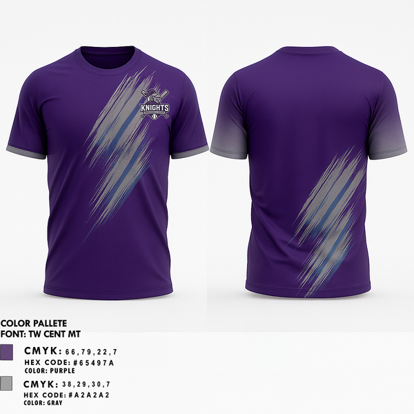 Short Sleeve Performance Shirt, Knights Baseball Club, Baseball, Teamtime, Team time, sublimation, custom sports apparel, team uniforms, spirit wear, spiritwear, sports uniforms, custom shirts, team store, custom team store, fundraiser sports, apparel fundraiser