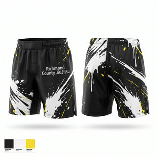 Fight Shorts, Richmond County Jiu-Jitsu, , Teamtime, Team time, sublimation, custom sports apparel, team uniforms, spirit wear, spiritwear, sports uniforms, custom shirts, team store, custom team store, fundraiser sports, apparel fundraiser