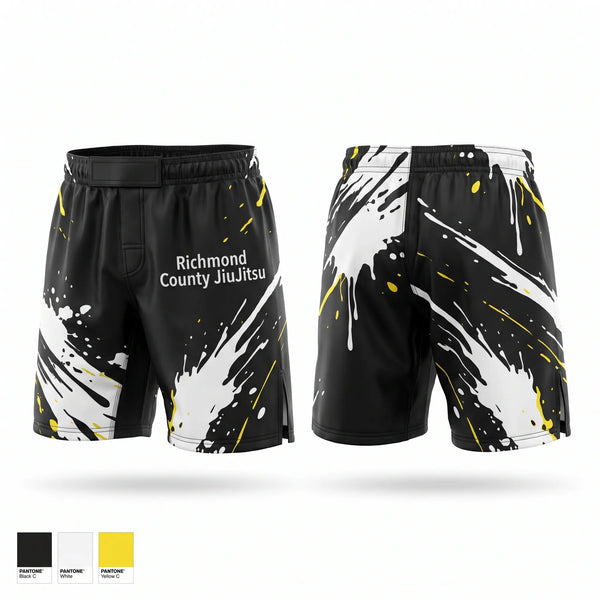 Fight Shorts, Richmond County Jiu-Jitsu, , Teamtime, Team time, sublimation, custom sports apparel, team uniforms, spirit wear, spiritwear, sports uniforms, custom shirts, team store, custom team store, fundraiser sports, apparel fundraiser