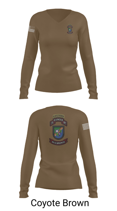 3rd/75th Ranger Regiment 63467571 Women's Long Sleeve V-neck Shirt - 17