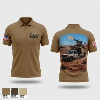 Short Sleeve Performance Polo, 2-124th Infantry Regiment, Army, Teamtime, Team time, sublimation, custom sports apparel, team uniforms, spirit wear, spiritwear, sports uniforms, custom shirts, team store, custom team store, fundraiser sports, apparel fundraiser