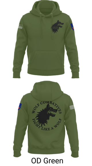 Hoodie, Wolf Combatives, Army, Teamtime, Team time, sublimation, custom sports apparel, team uniforms, spirit wear, spiritwear, sports uniforms, custom shirts, team store, custom team store, fundraiser sports, apparel fundraiser