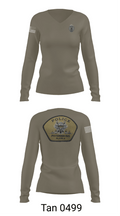 Petersburg Police Department 16327215 Women's Long Sleeve V-neck Shirt - 11