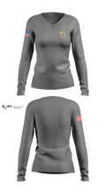 Sour Lake Police Department Women's Long Sleeve V-neck Shirt - 4