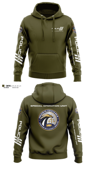 Hoodie, Inteligencia criminal, Police, Teamtime, Team time, sublimation, custom sports apparel, team uniforms, spirit wear, spiritwear, sports uniforms, custom shirts, team store, custom team store, fundraiser sports, apparel fundraiser