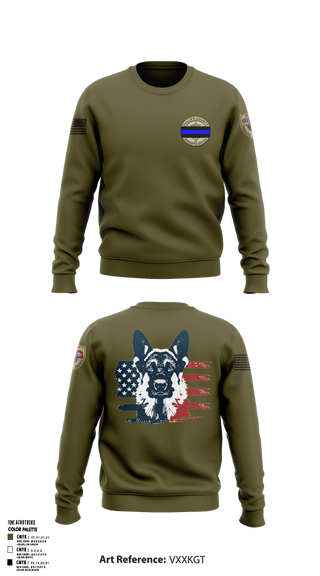 Crew Neck Sweatshirt, Phillips County Sheriff Department,, Police, Teamtime, Team time, sublimation, custom sports apparel, team uniforms, spirit wear, spiritwear, sports uniforms, custom shirts, team store, custom team store, fundraiser sports, apparel fundraiser