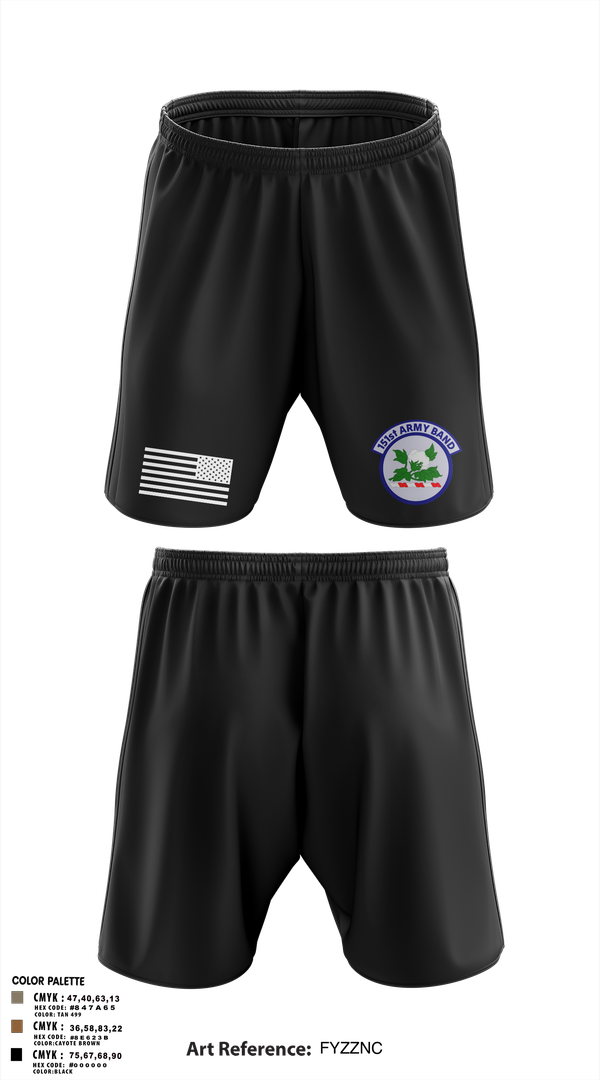 Athletic Shorts With Pockets, 151st Army Band, , Teamtime, Team time, sublimation, custom sports apparel, team uniforms, spirit wear, spiritwear, sports uniforms, custom shirts, team store, custom team store, fundraiser sports, apparel fundraiser