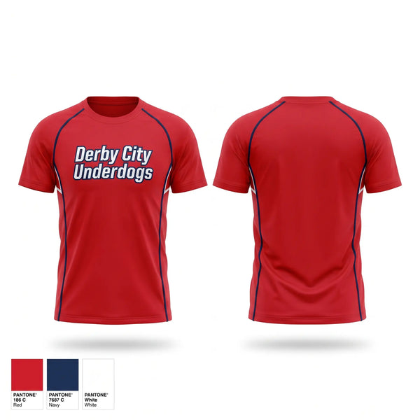 Short Sleeve Performance Shirt, Derby City Underdogs, Baseball, Teamtime, Team time, sublimation, custom sports apparel, team uniforms, spirit wear, spiritwear, sports uniforms, custom shirts, team store, custom team store, fundraiser sports, apparel fundraiser