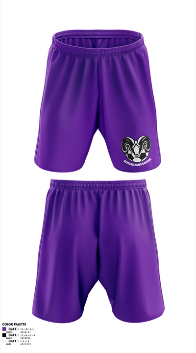 Deering Rams Soccer 79639687 Mens Soccer Shorts - 3