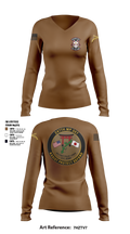 247TH Military Police Detachment Women's Long Sleeve V-neck Shirt - 10
