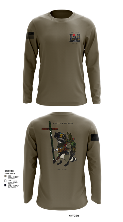 441st Engineer Company 97843489 Long Sleeve Performance Shirt 109