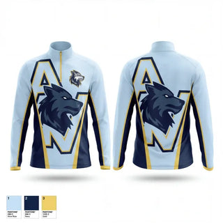 Quarter Zip Jacket, The Pack, Baseball, Teamtime, Team time, sublimation, custom sports apparel, team uniforms, spirit wear, spiritwear, sports uniforms, custom shirts, team store, custom team store, fundraiser sports, apparel fundraiser