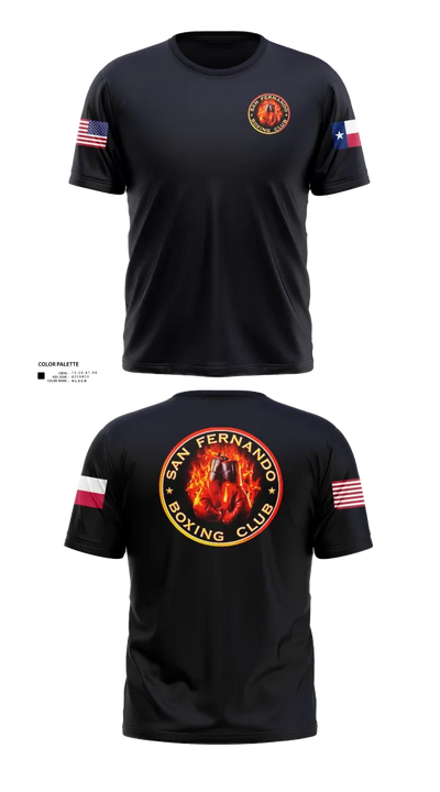 San Fernando Boxing Club 92427997 Short Sleeve Performance Shirt - 21