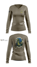 4-108th DET 1 Women's Long Sleeve V-neck Shirt - 100