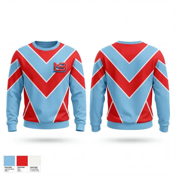 Crew Neck Sweatshirt, Mikey Baseball, Baseball, Teamtime, Team time, sublimation, custom sports apparel, team uniforms, spirit wear, spiritwear, sports uniforms, custom shirts, team store, custom team store, fundraiser sports, apparel fundraiser