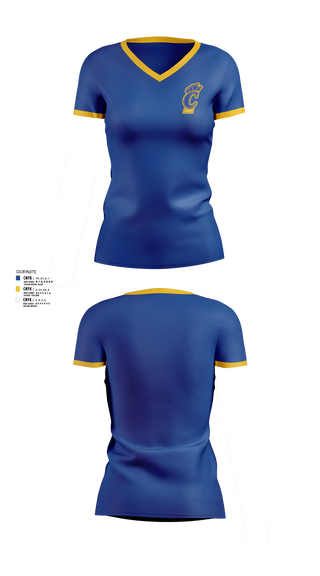 Womens Short Sleeve Vneck Shirt, Campbellsport Cougars, Women's Basketball, Teamtime, Team time, sublimation, custom sports apparel, team uniforms, spirit wear, spiritwear, sports uniforms, custom shirts, team store, custom team store, fundraiser sports, apparel fundraiser
