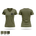 K-9 Women's Short Sleeve V-neck Shirt - 1