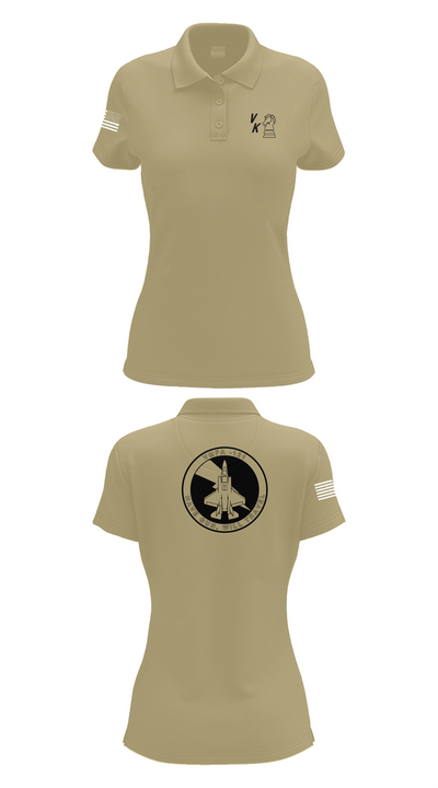 VMFA-121 16831306 Women's Short Sleeve Performance Polo  - 95