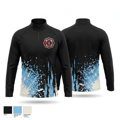 Firefighter Department Quarter Zip Jacket - 1