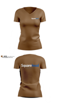 Squarehead Technology LLC Women's Short Sleeve V-neck Shirt - 100