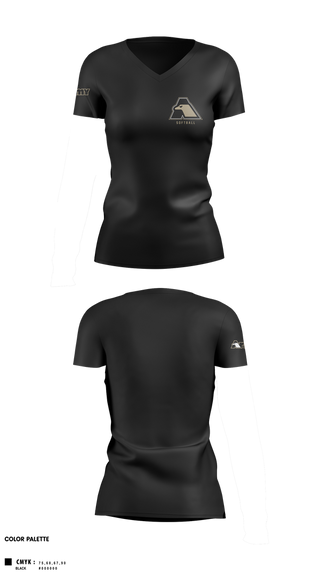 Womens Short Sleeve Vneck Shirt, All-Army Softball, Softball, Teamtime, Team time, sublimation, custom sports apparel, team uniforms, spirit wear, spiritwear, sports uniforms, custom shirts, team store, custom team store, fundraiser sports, apparel fundraiser