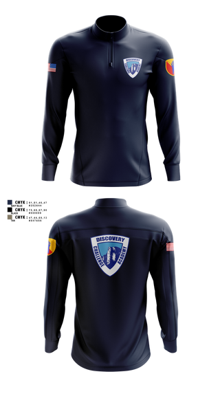 Quarter Zip Jacket, Discovery ChalleNGe Academy, , Teamtime, Team time, sublimation, custom sports apparel, team uniforms, spirit wear, spiritwear, sports uniforms, custom shirts, team store, custom team store, fundraiser sports, apparel fundraiser