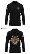 Benton Fire Long Sleeve Hooded Sun Shirt - 7