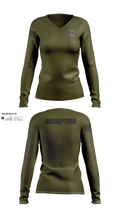 12 CABS 85132731 Women's Long Sleeve V-neck Shirt - 111