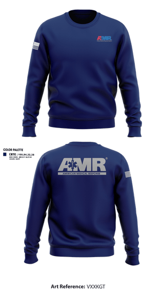Crew Neck Sweatshirt, AMR Knox County, EMS/EMT, Teamtime, Team time, sublimation, custom sports apparel, team uniforms, spirit wear, spiritwear, sports uniforms, custom shirts, team store, custom team store, fundraiser sports, apparel fundraiser