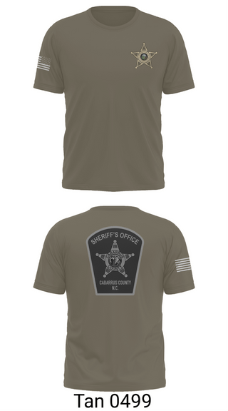 Short Sleeve Performance Shirt, Cabarrus County Sheriffs Office, Police, Teamtime, Team time, sublimation, custom sports apparel, team uniforms, spirit wear, spiritwear, sports uniforms, custom shirts, team store, custom team store, fundraiser sports, apparel fundraiser