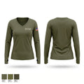 Mineral County Sheriff’s Office Women's Long Sleeve V-neck Shirt - 1