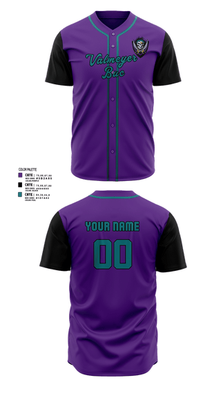 Full Button Baseball Jersey, Valmeyer Bucs, Baseball, Teamtime, Team time, sublimation, custom sports apparel, team uniforms, spirit wear, spiritwear, sports uniforms, custom shirts, team store, custom team store, fundraiser sports, apparel fundraiser