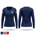 Thompsonville Fire & EMS Women's Long Sleeve V-neck Shirt - 1