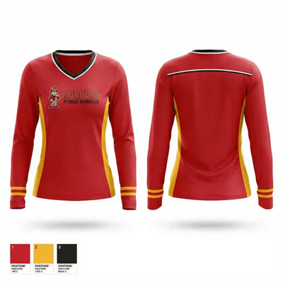 Fairbury 3652433 Women's Long Sleeve V-neck Shirt - 1