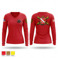 Bravo battery 1-7FA 73507492 Women's Long Sleeve V-neck Shirt - 1