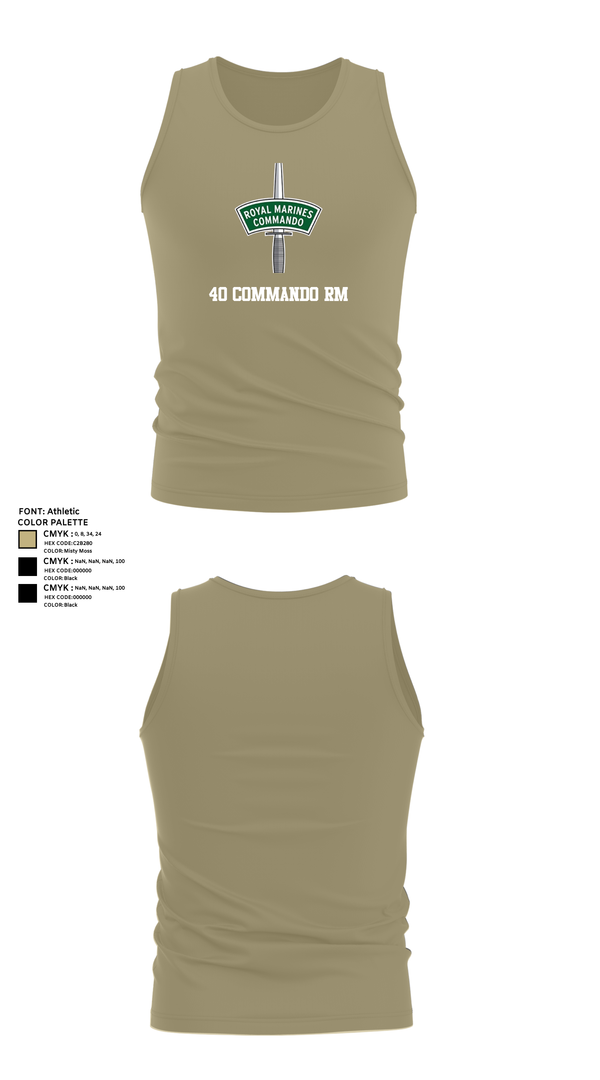 Tank Top, 40 commando RM, Marines, Teamtime, Team time, sublimation, custom sports apparel, team uniforms, spirit wear, spiritwear, sports uniforms, custom shirts, team store, custom team store, fundraiser sports, apparel fundraiser