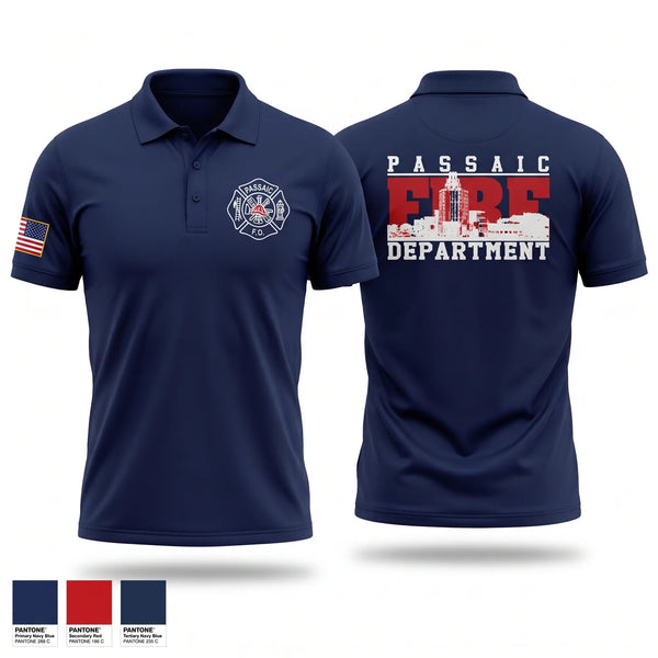 Short Sleeve Performance Polo, FMBA Local 13/213 Passaic Fire Department, Fire Department, Teamtime, Team time, sublimation, custom sports apparel, team uniforms, spirit wear, spiritwear, sports uniforms, custom shirts, team store, custom team store, fundraiser sports, apparel fundraiser