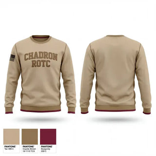 Crew Neck Sweatshirt, Chadron ROTC, Army, Teamtime, Team time, sublimation, custom sports apparel, team uniforms, spirit wear, spiritwear, sports uniforms, custom shirts, team store, custom team store, fundraiser sports, apparel fundraiser
