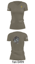 6-9 Cavalry Regiment 17132941 Women's Short Sleeve V-neck Shirt - 68