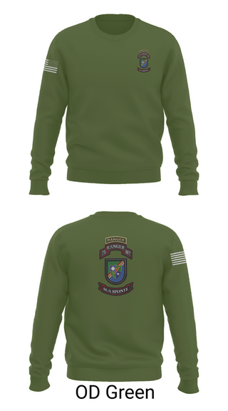 Crew Neck Sweatshirt, 3rd/75th Ranger Regiment, , Teamtime, Team time, sublimation, custom sports apparel, team uniforms, spirit wear, spiritwear, sports uniforms, custom shirts, team store, custom team store, fundraiser sports, apparel fundraiser