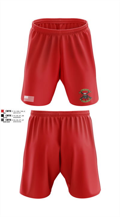 1st Battalion 2nd Marines Charlie Co Veteran 59013691 Athletic Shorts With Pockets - 7