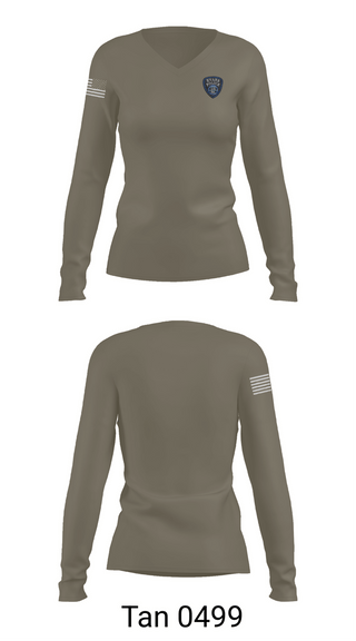 Womens Long Sleeve Vneck Shirt, Investigations, Police, Teamtime, Team time, sublimation, custom sports apparel, team uniforms, spirit wear, spiritwear, sports uniforms, custom shirts, team store, custom team store, fundraiser sports, apparel fundraiser