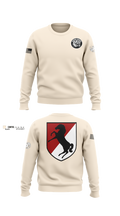 White Platoon Raging RhinosUs Army Crew Neck Sweatshirt - 2