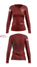 St. Boni Women's Long Sleeve V-neck Shirt - 23
