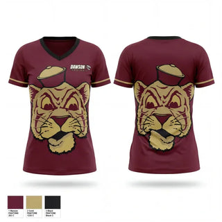 Womens Short Sleeve Vneck Shirt, Dawson County, , Teamtime, Team time, sublimation, custom sports apparel, team uniforms, spirit wear, spiritwear, sports uniforms, custom shirts, team store, custom team store, fundraiser sports, apparel fundraiser